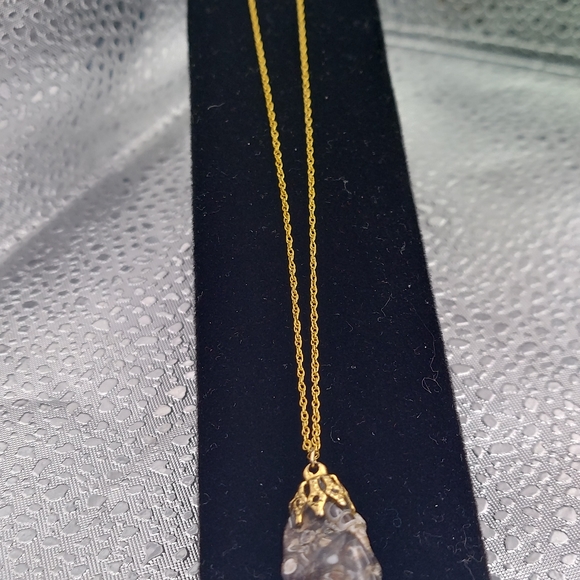 14kt Gf Necklace w/Stone Pendant. - Picture 4 of 16